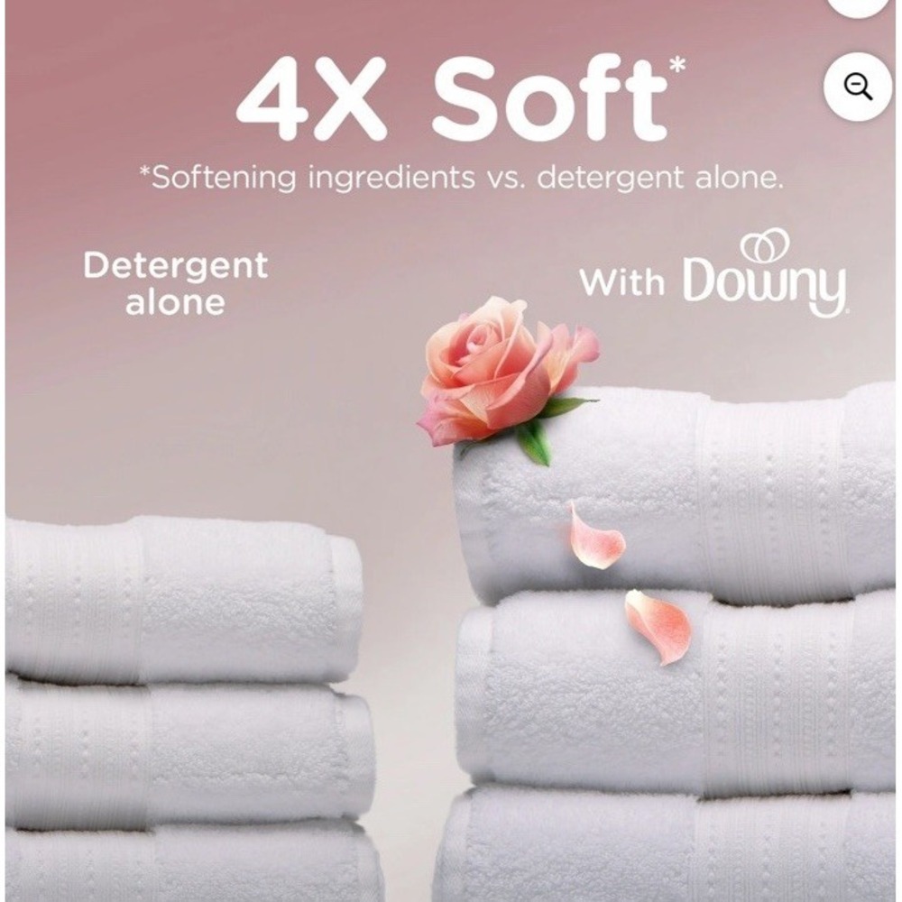 Downy Ultra Soft Plus Fresh Bliss Sparkling Amber And Rose Fabric Softener 93oz - Picture 6 of 7